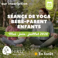 Séances yoga bébé-parent et enfant en plein forêt au Domaine du Hirtz &copy; Domaine du HIRTZ