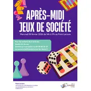 Après-midi jeux de société pour les enfants