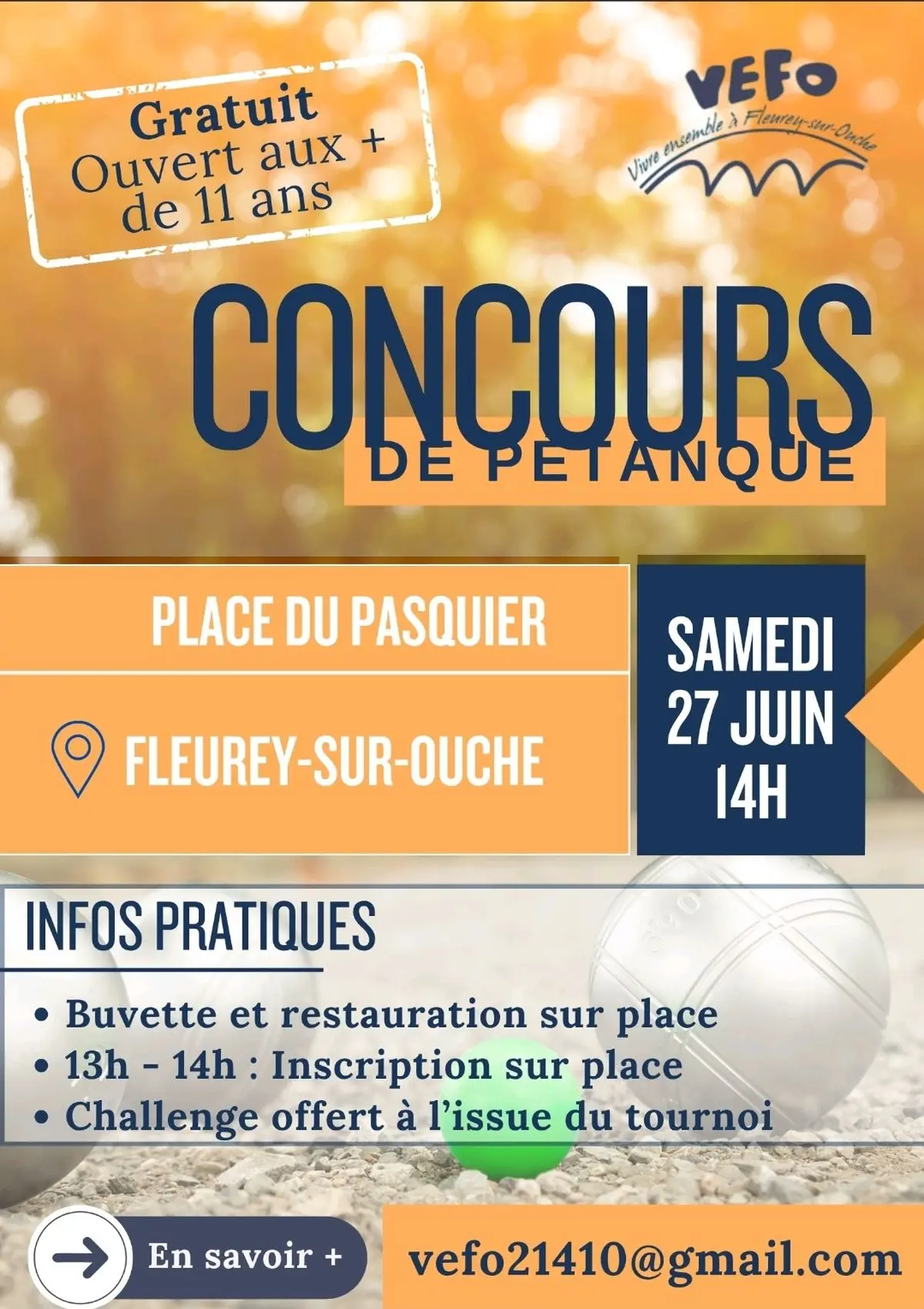 Concours de pétanque