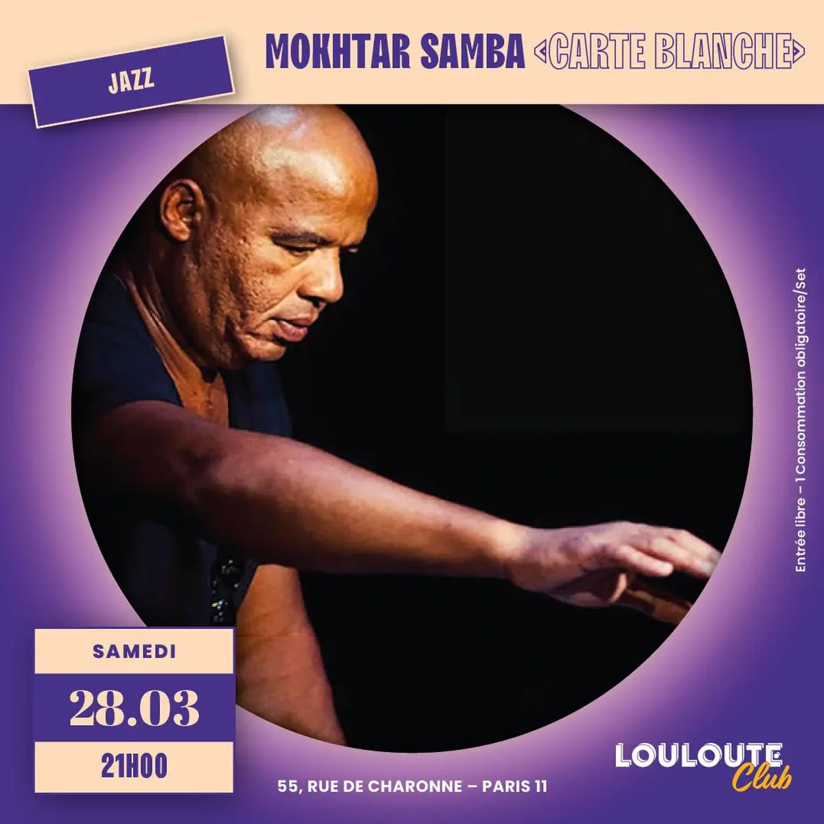 Carte Blanche Mokhtar Samba (Jazz)