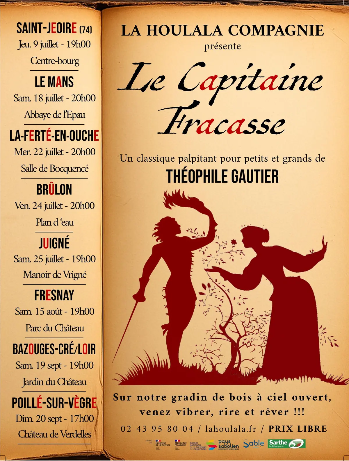 Le Capitaine Fracasse à Bazouges-Cré-sur-Loir