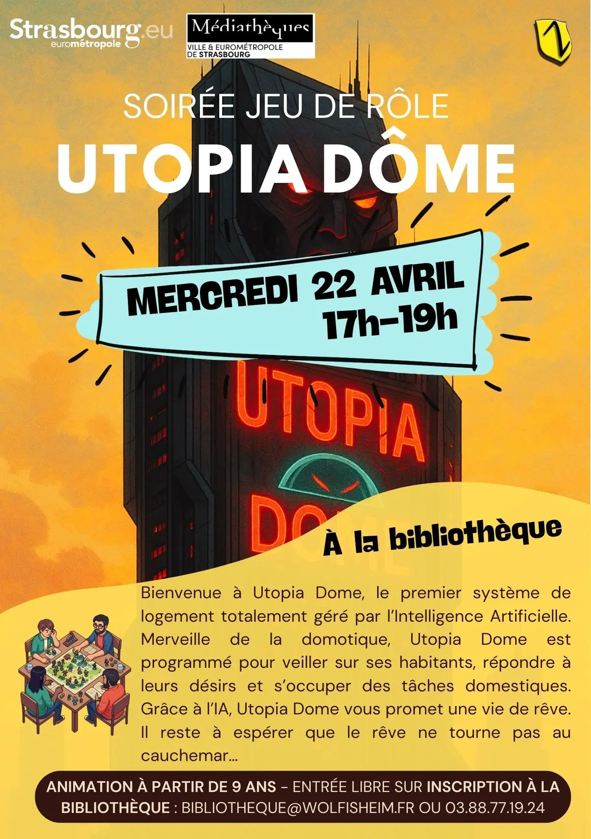 Soirée jeu de rôle : UTOPIA DÔME