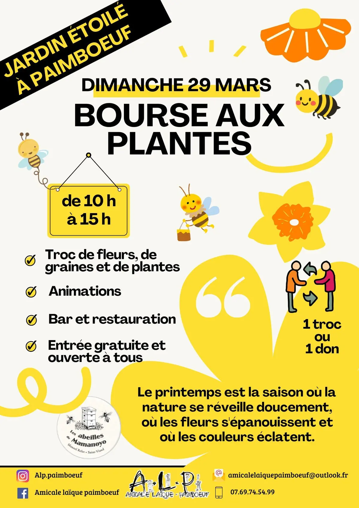 Bourse aux plantes
