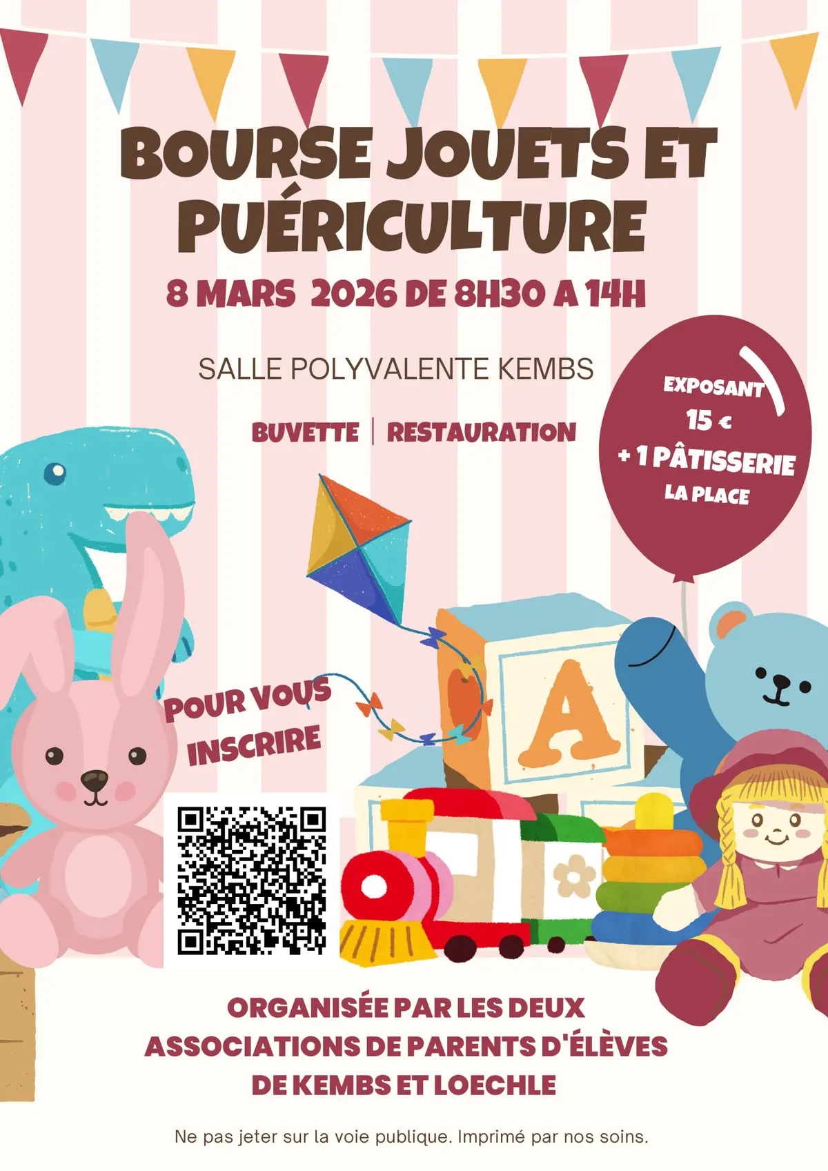 Bourse aux jouets et vêtements enfants