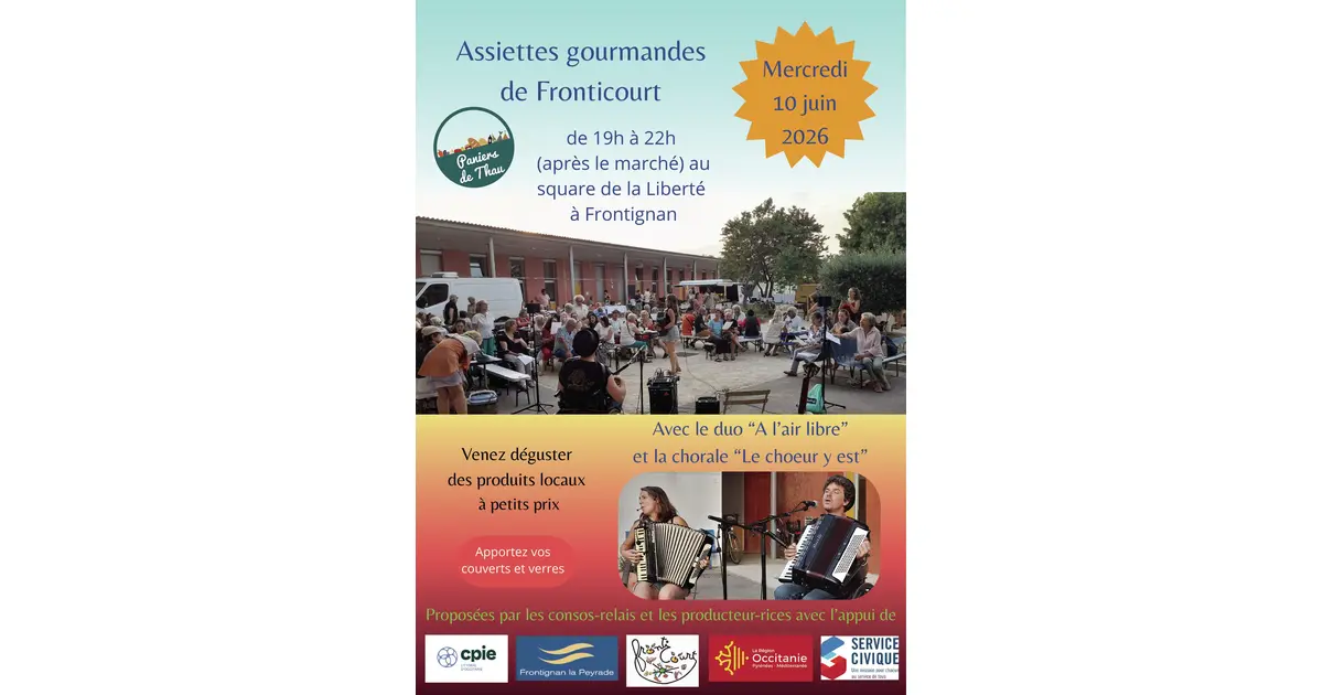 Les Assiettes gourmandes de Fronticourt, Soirées Frontignan  : date, horaires, tarifs