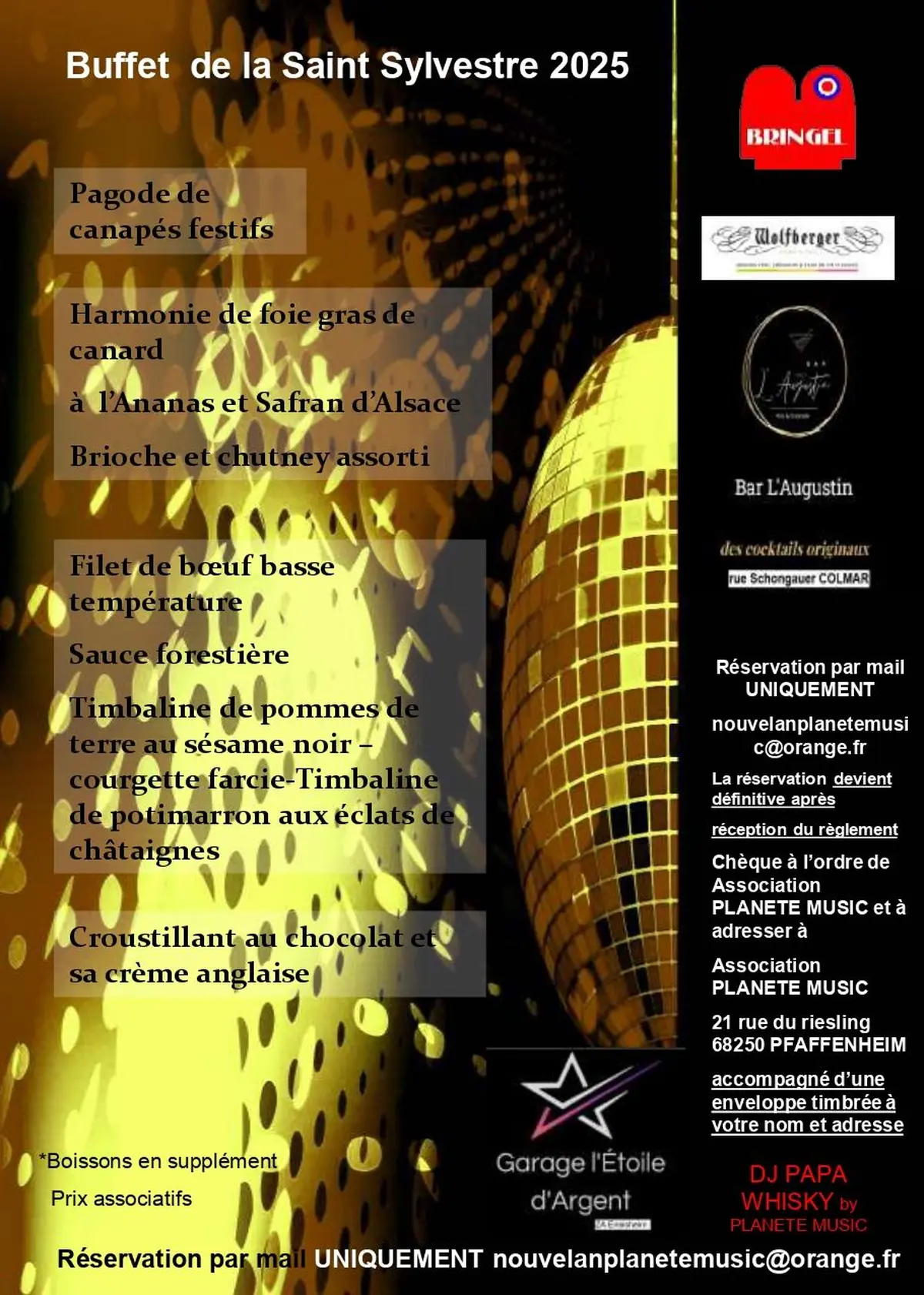 Soirée Nouvel An Soultzmatt 