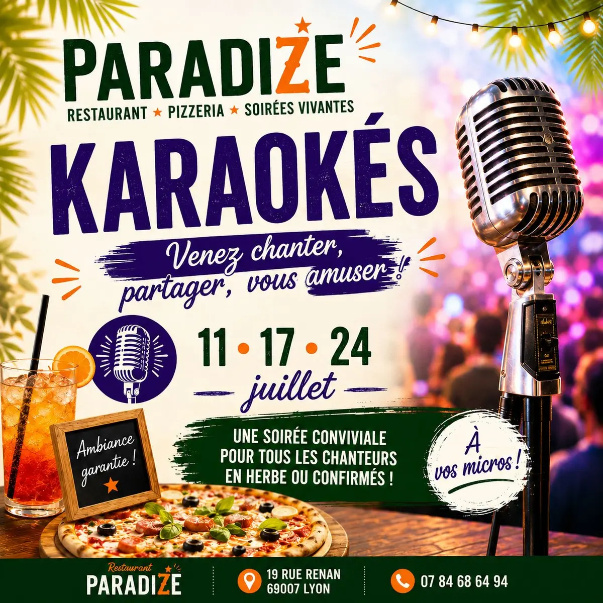 Karaokés en Juillet