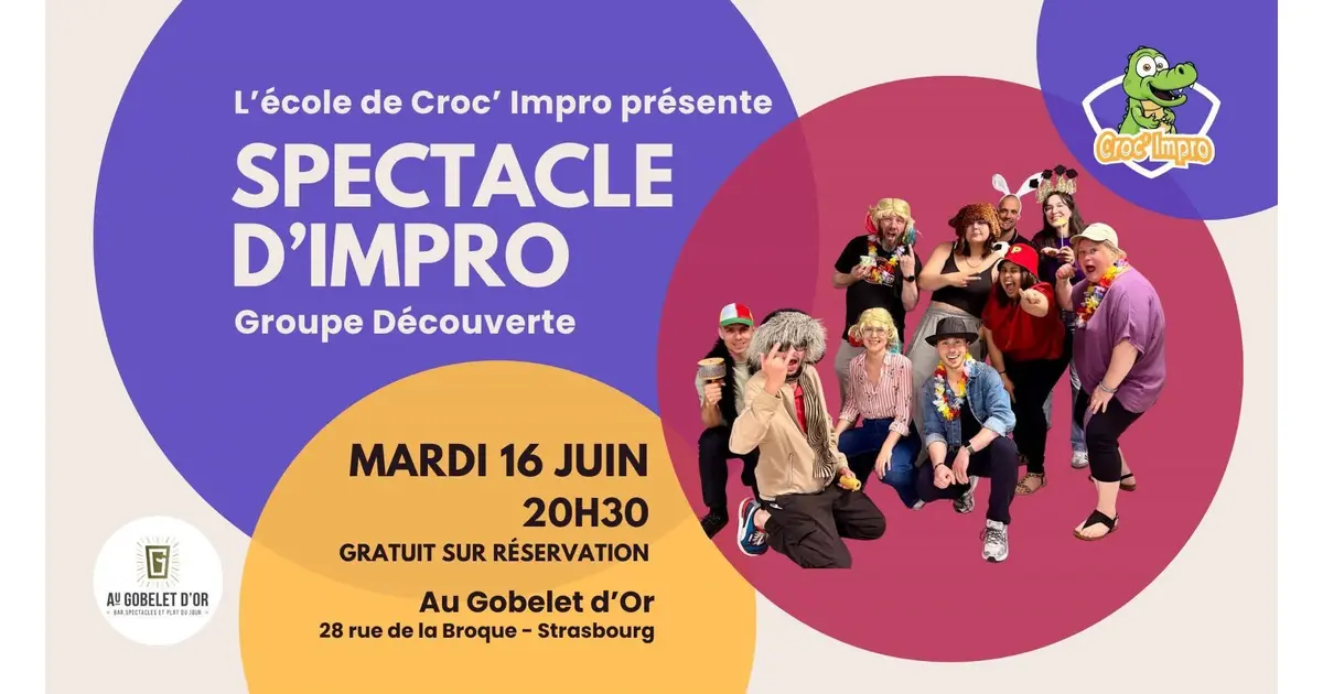 Spectacle d’improvisation - groupe découverte