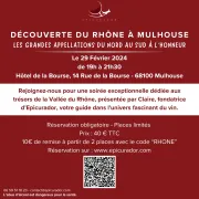 Découverte du Rhône à Mulhouse : Les grandes appellations du Nord au Sud à l\'honneur