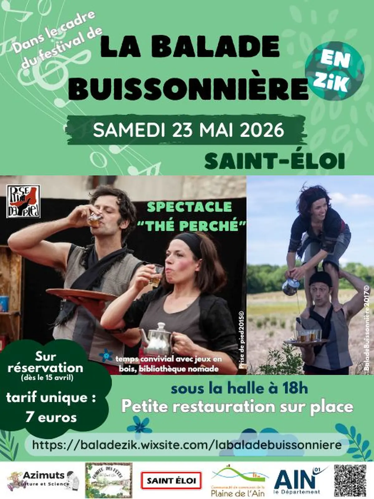 Spectacle d'ouverture de la Balade Buissonnière en Zik 2026 - 'Thé Perché'