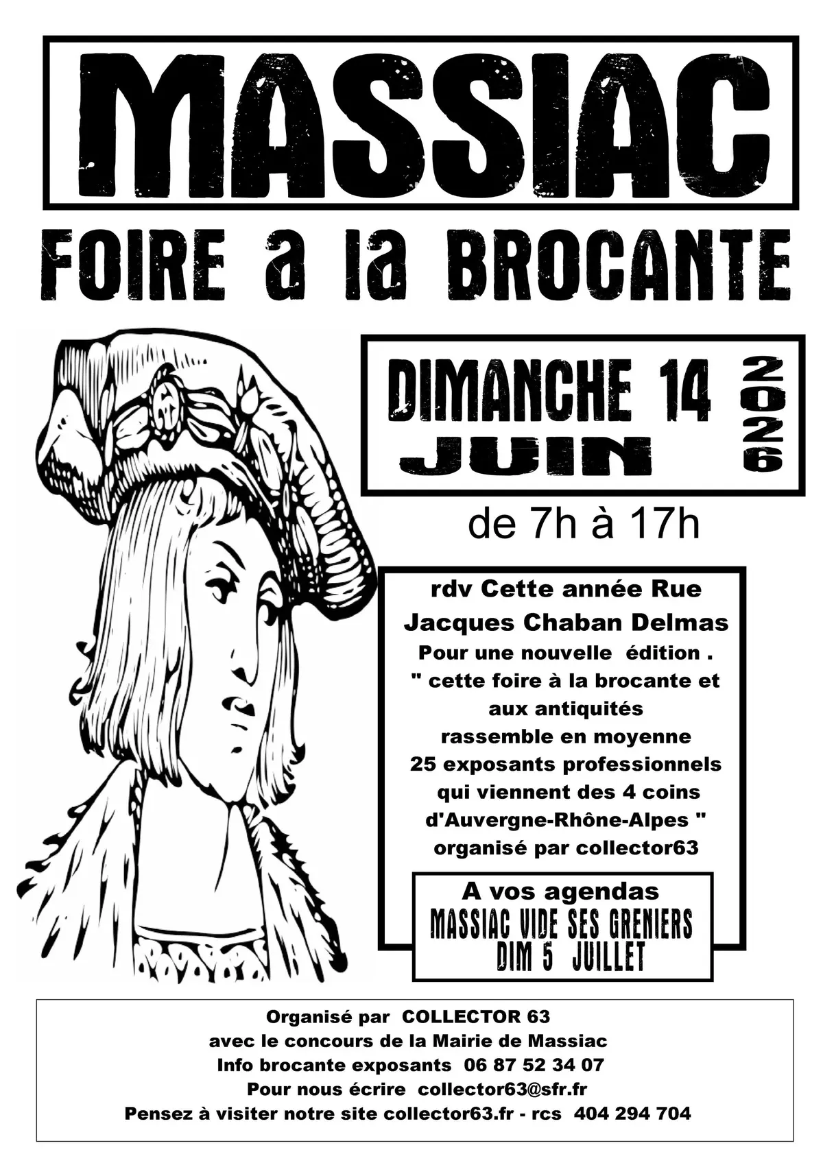 Foire à la brocante de la fête des cerises