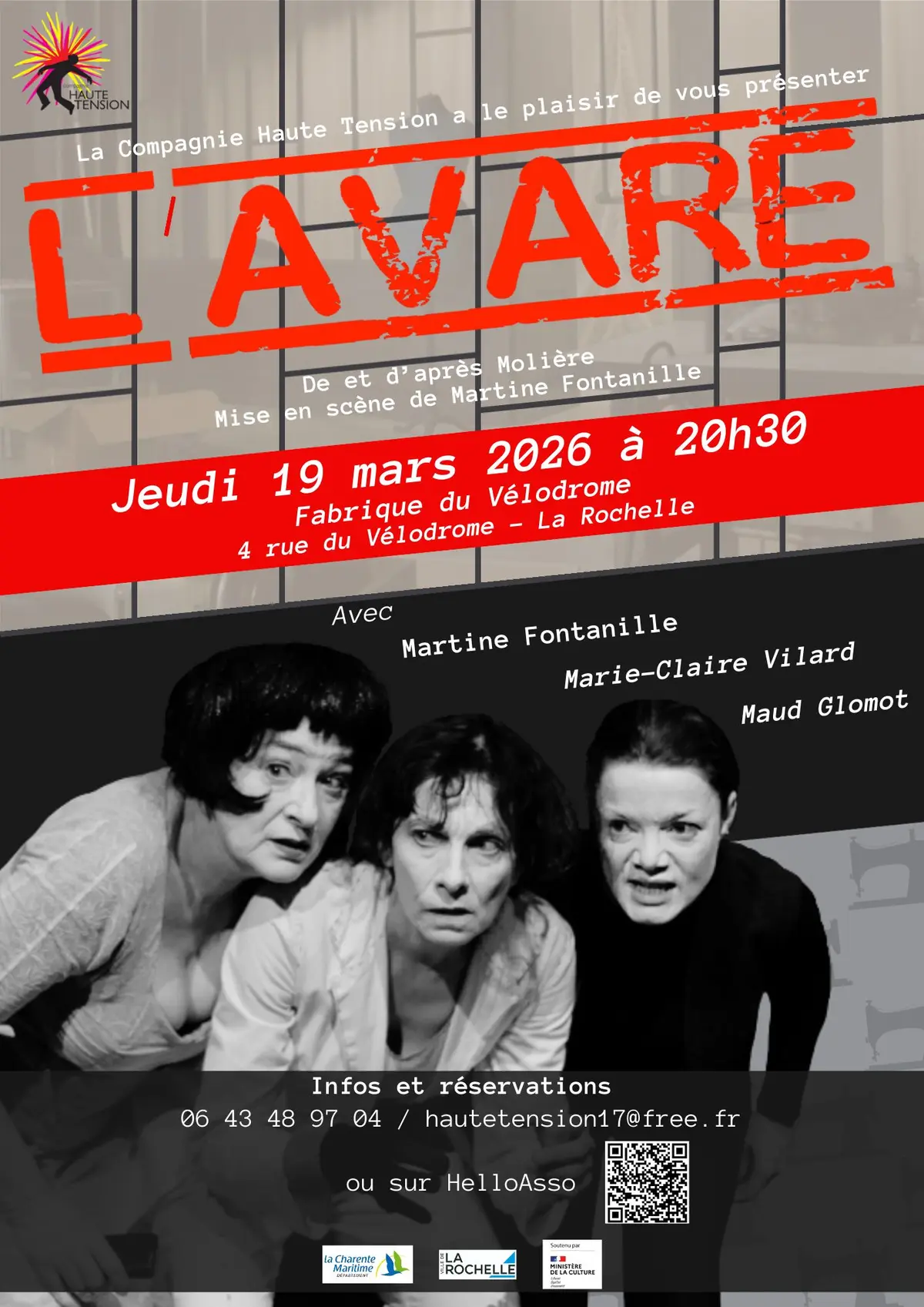 L'AVARE de et d'après Molière, mis en scène par Martine Fontanille