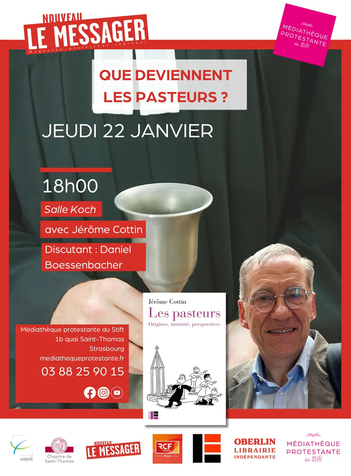 Que deviennent les pasteurs ?, conf avec Jérôme Cottin & Daniel Boessenbacher