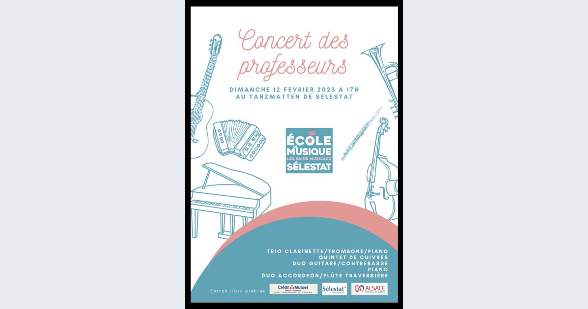 Annulé : Concert Concert des Professeurs à Sélestat, Les