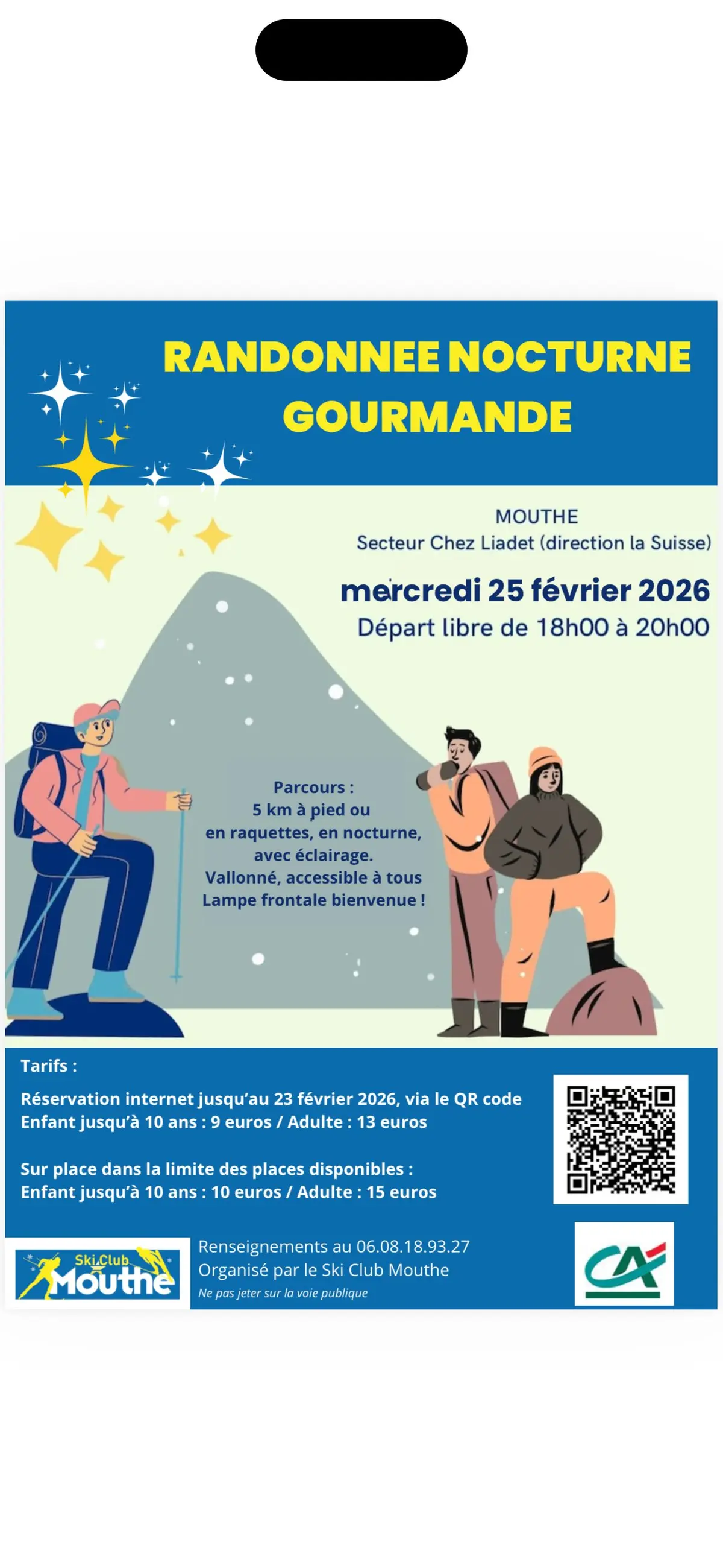 Randonnée nocturne gourmande