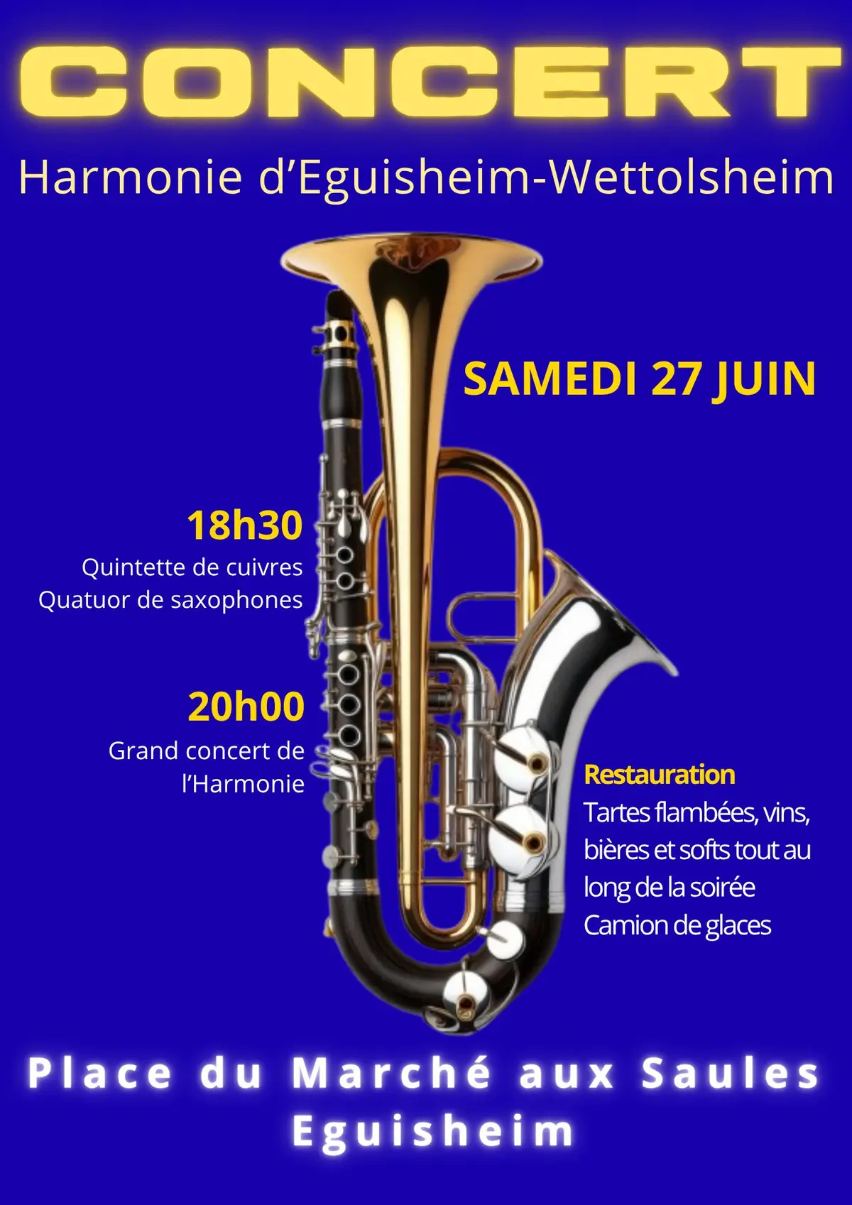 Grand concert extérieur de l'Harmonie d'Eguisheim-Wettolsheim