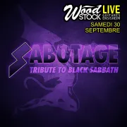 Sabotage, tribute to Black Sabbath + Wootz chez Wood Stock Guitares