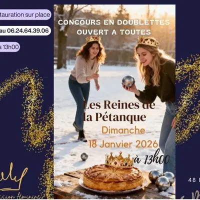 Concours pétanque doublette féminine