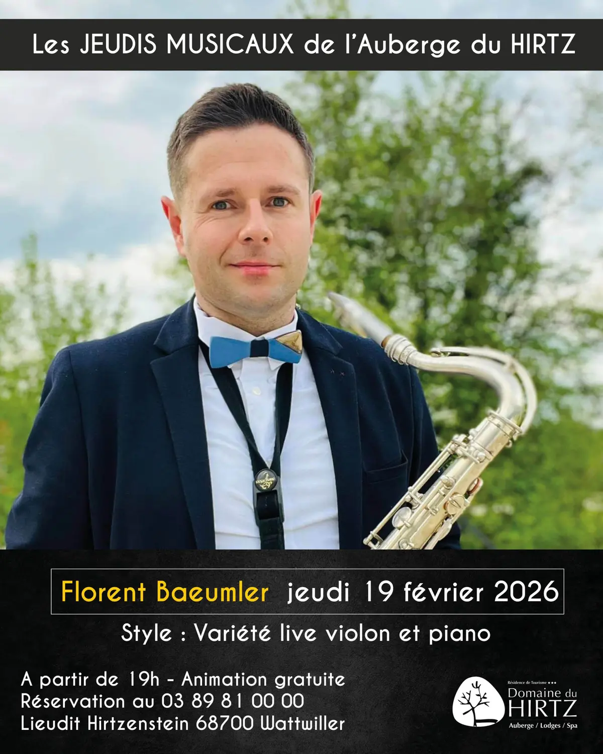 Soirée musicale avec Florent Baeumler 