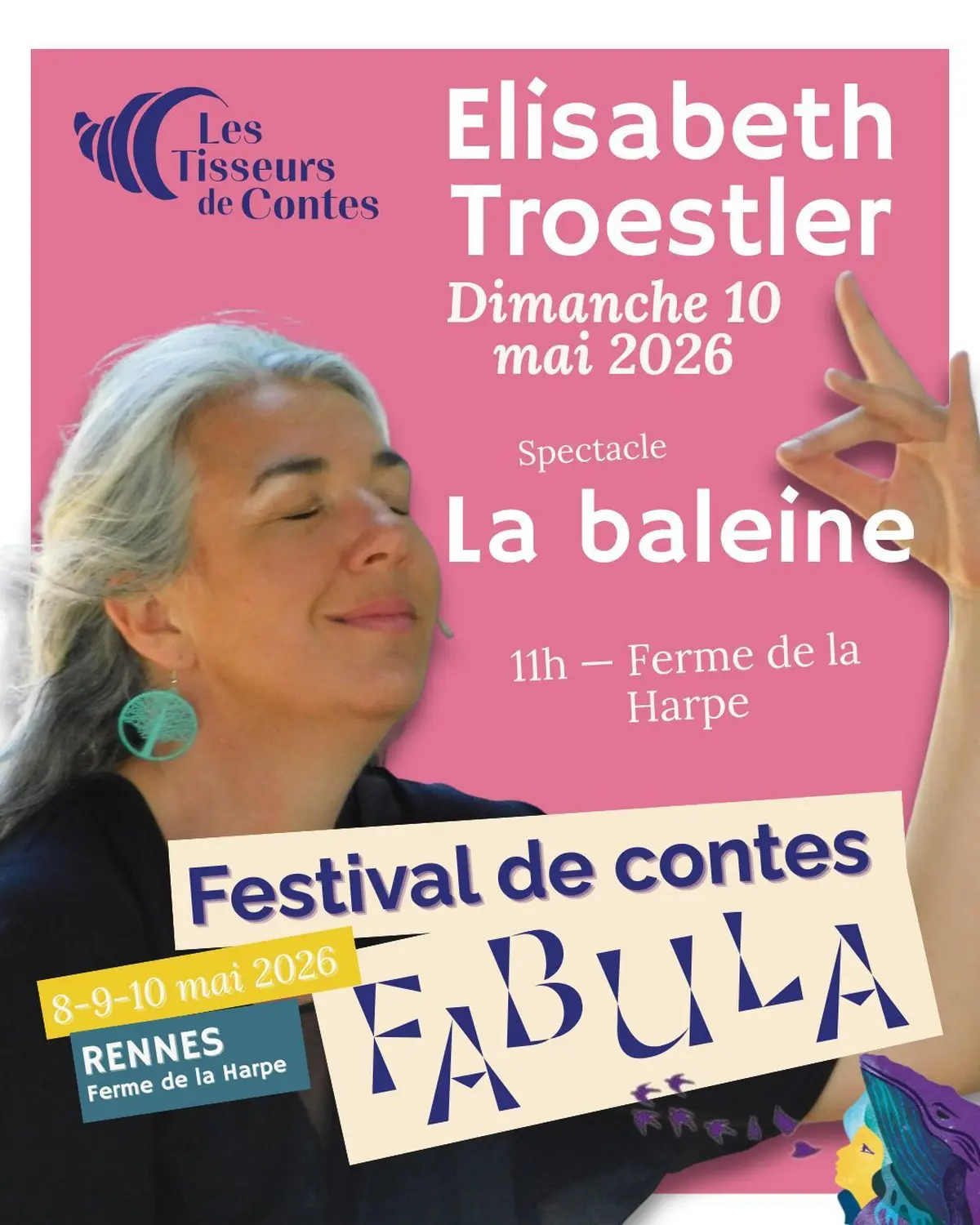 Spectacle enfant La baleine Élisabeth Troestler | Festival Fabula