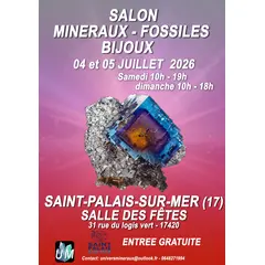 Salon minéraux, fossiles, bijoux de créateur.