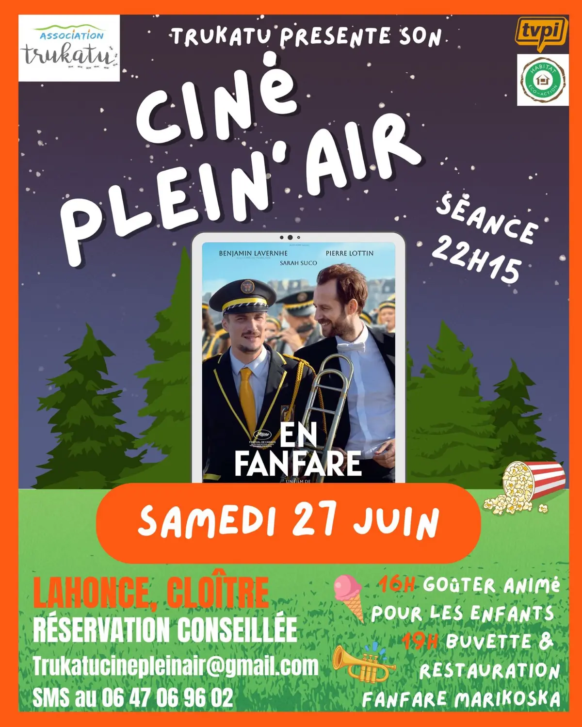 Ciné plein air : en fanfare