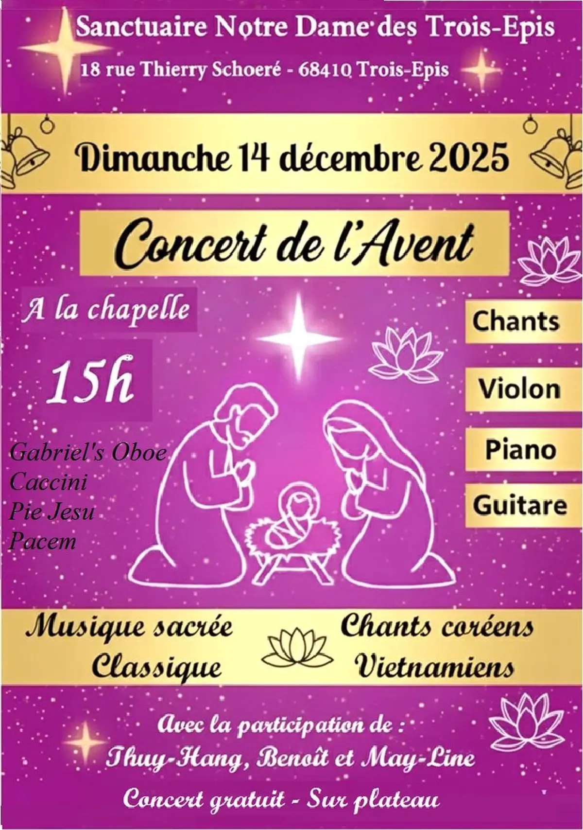 Temps de l'Avent et Sonorité d'Asie