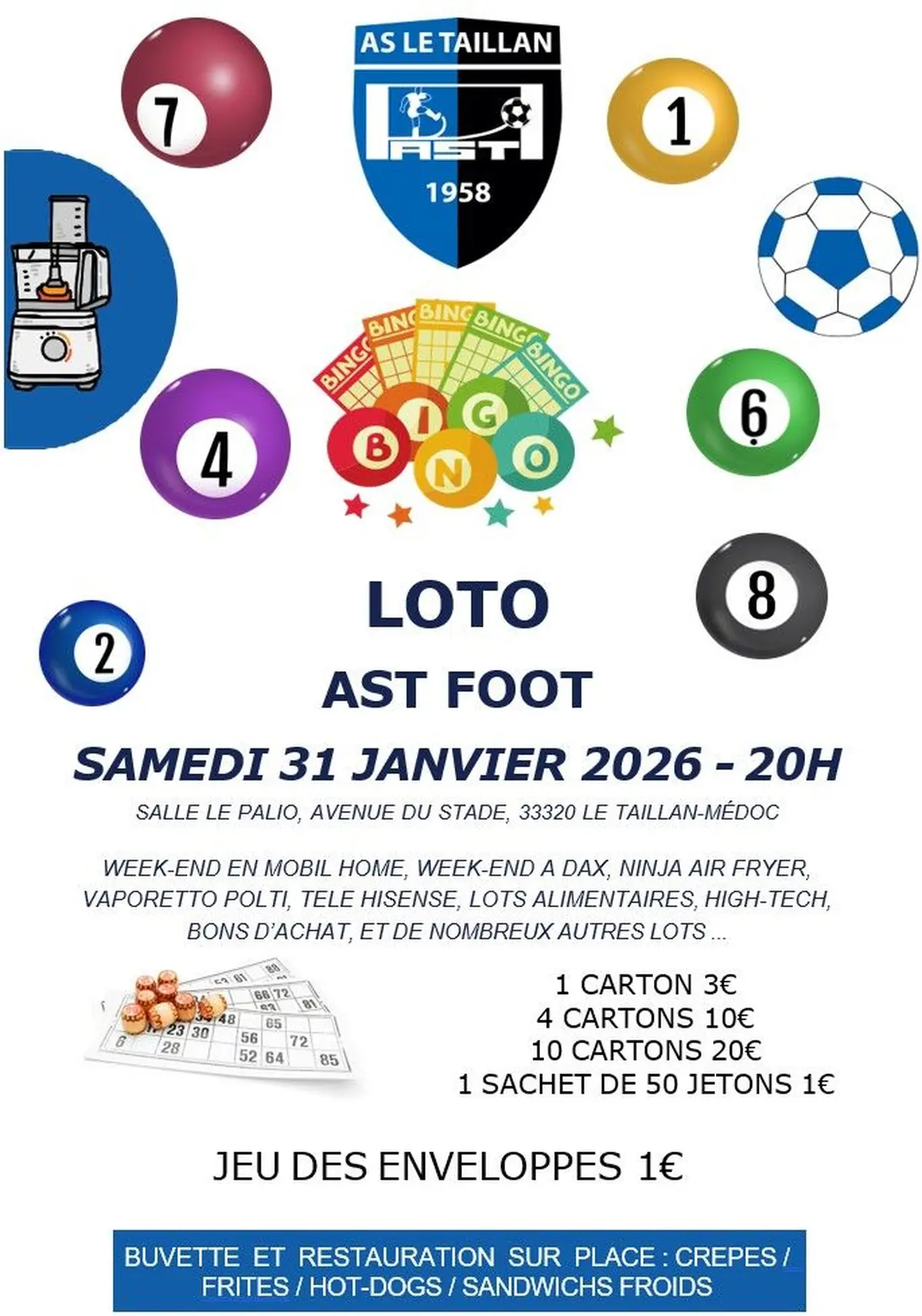 Loto de l'Amicale Sportive Taillanaise Foot