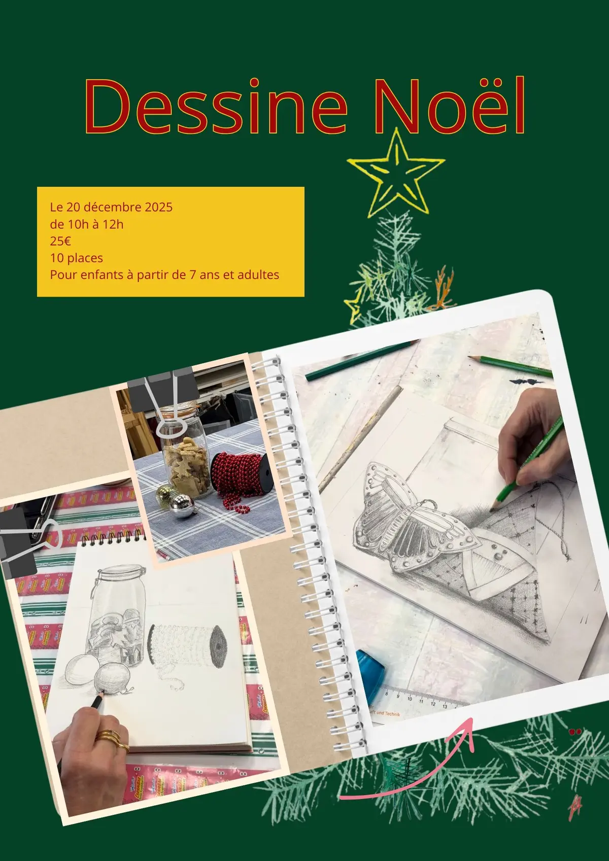 Cours de dessin Dessine Noël