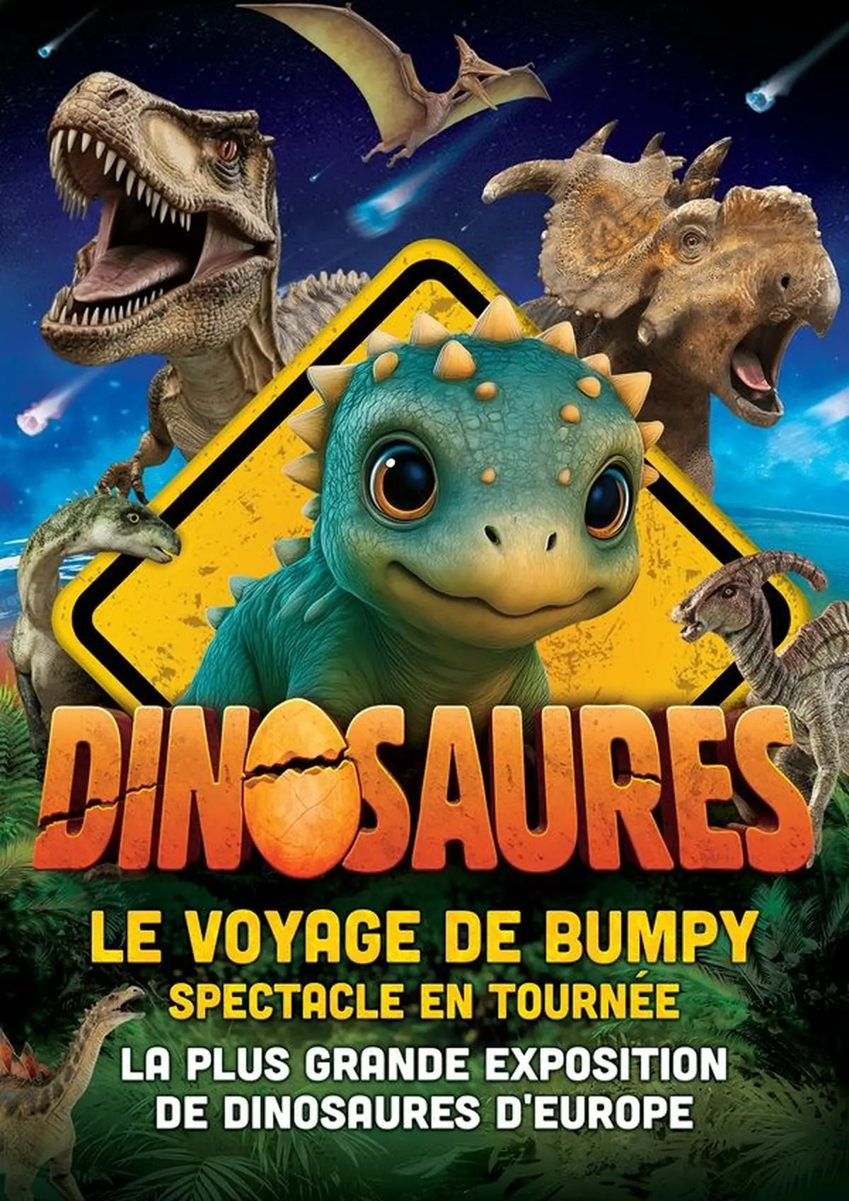 Dinosaures: Le voyage de Bumpy®, l'exposition-spectacle - Tour 2026