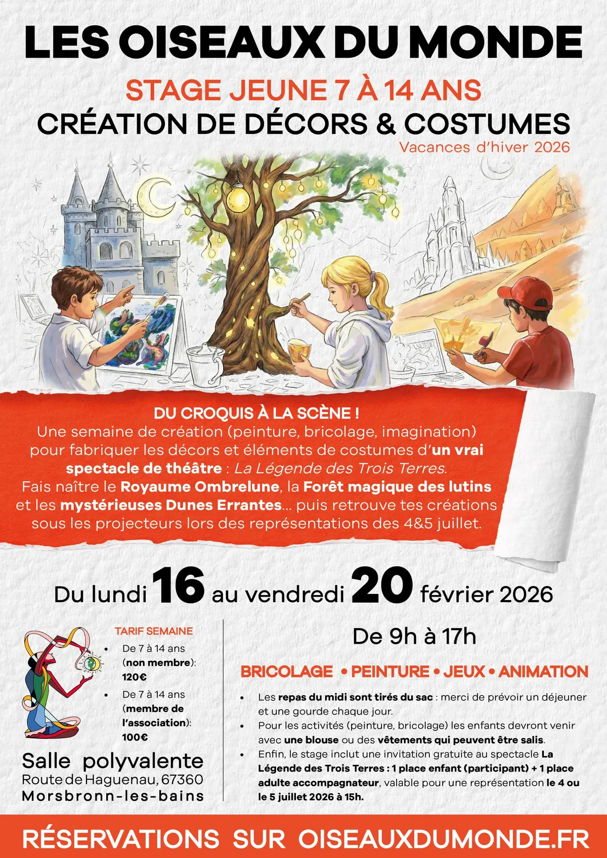 Stage de création de décors - Jeunes de 7 à 14 ans