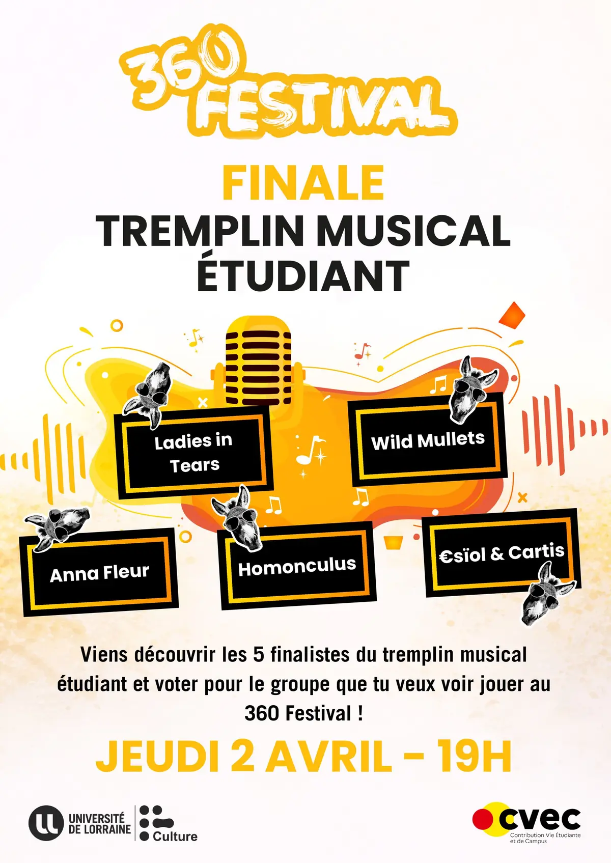 Finale Tremplin Musical Étudiant – 360 Festival