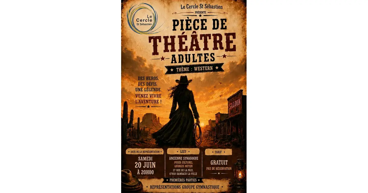Pièce de théâtre adultes : Thème Western