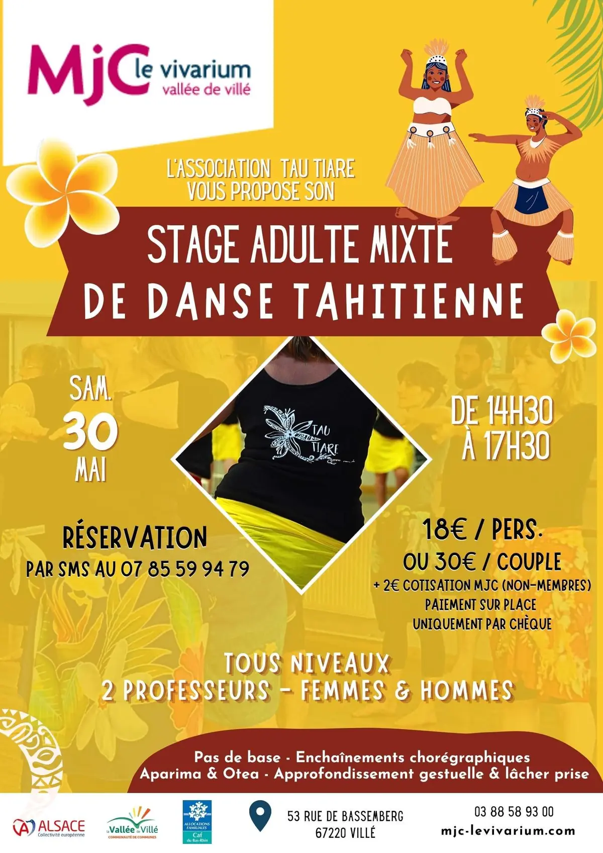 Stage mixte de danse tahitienne TAU TIARÉ
