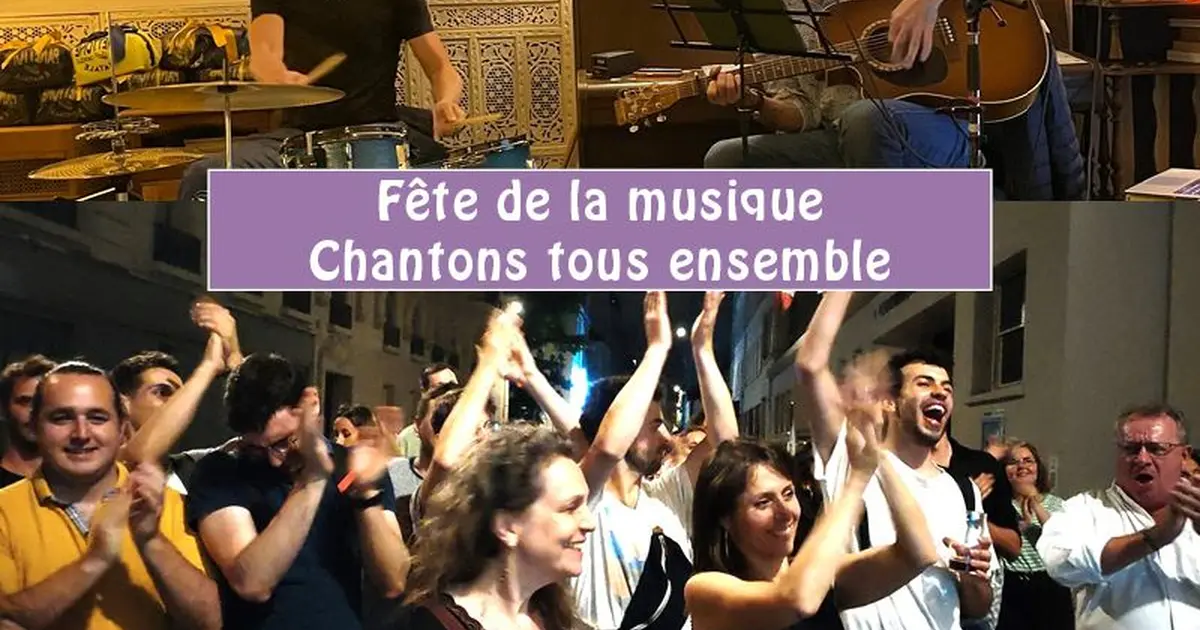 DIMANCHE 21 JUIN - Chantons tous ensemble autour d'une guitare & d'une batterie