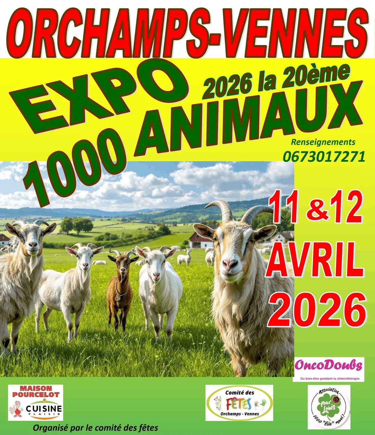 Exposition 1000 Animaux Orchamps-Vennes