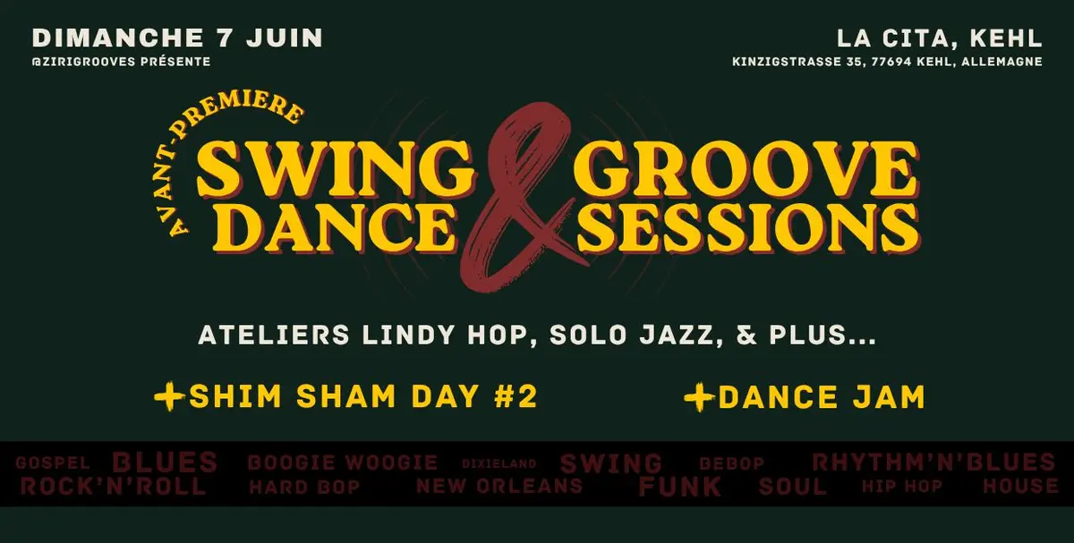 Ateliers de danses Swing en Solo et en Couple (niveaux débutant et initié)