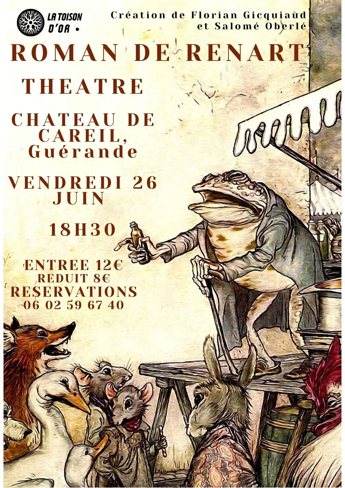 Spectacle solo Roman de Renart