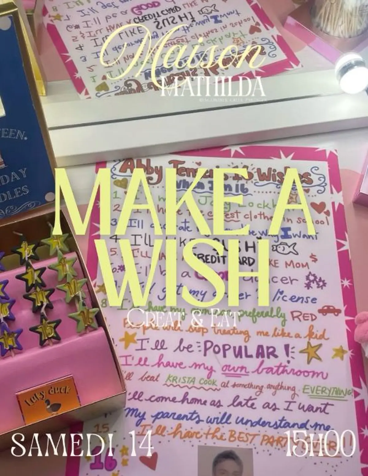 Atelier make a wish - 16 vœux