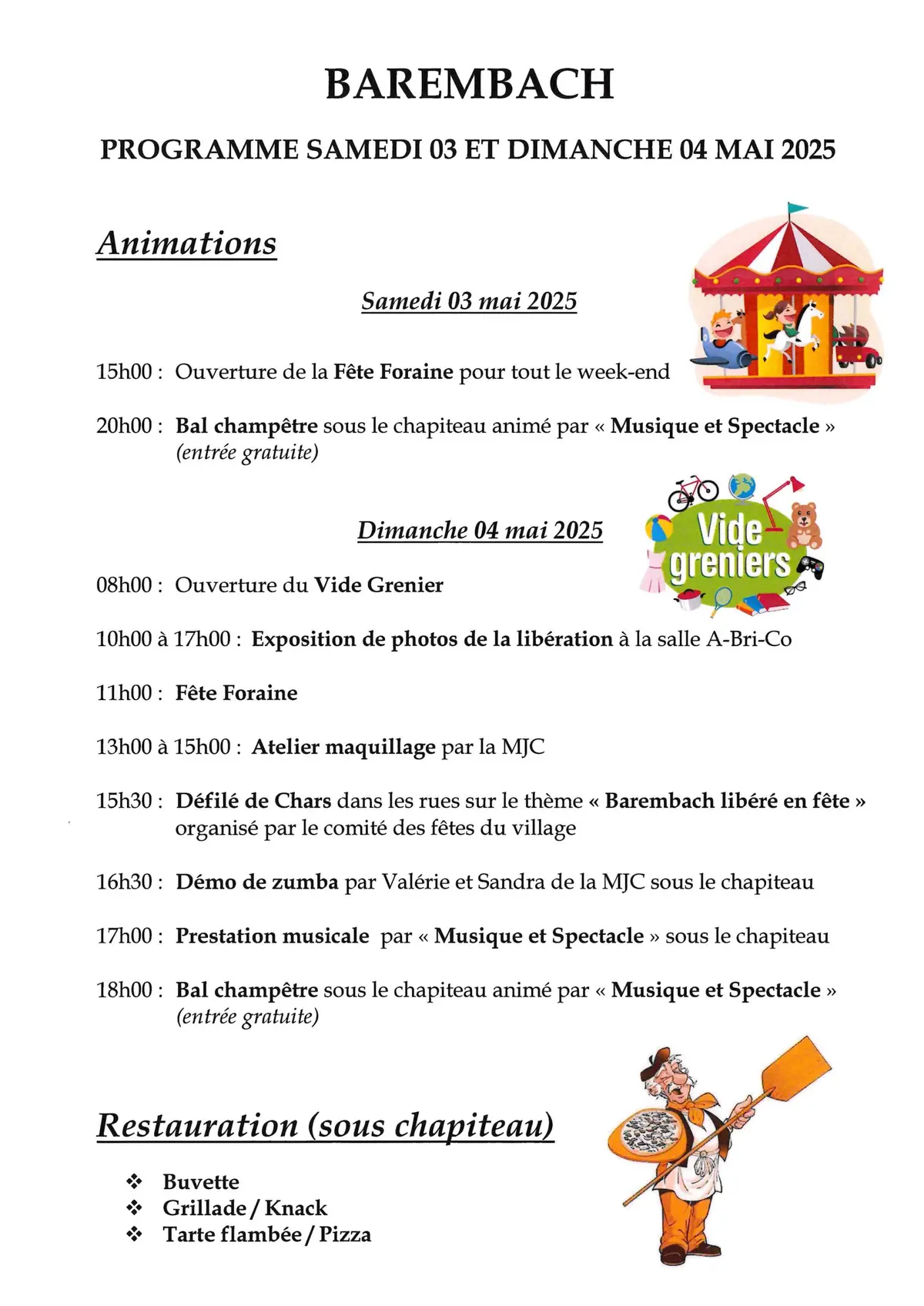 Fête du village et vide grenier