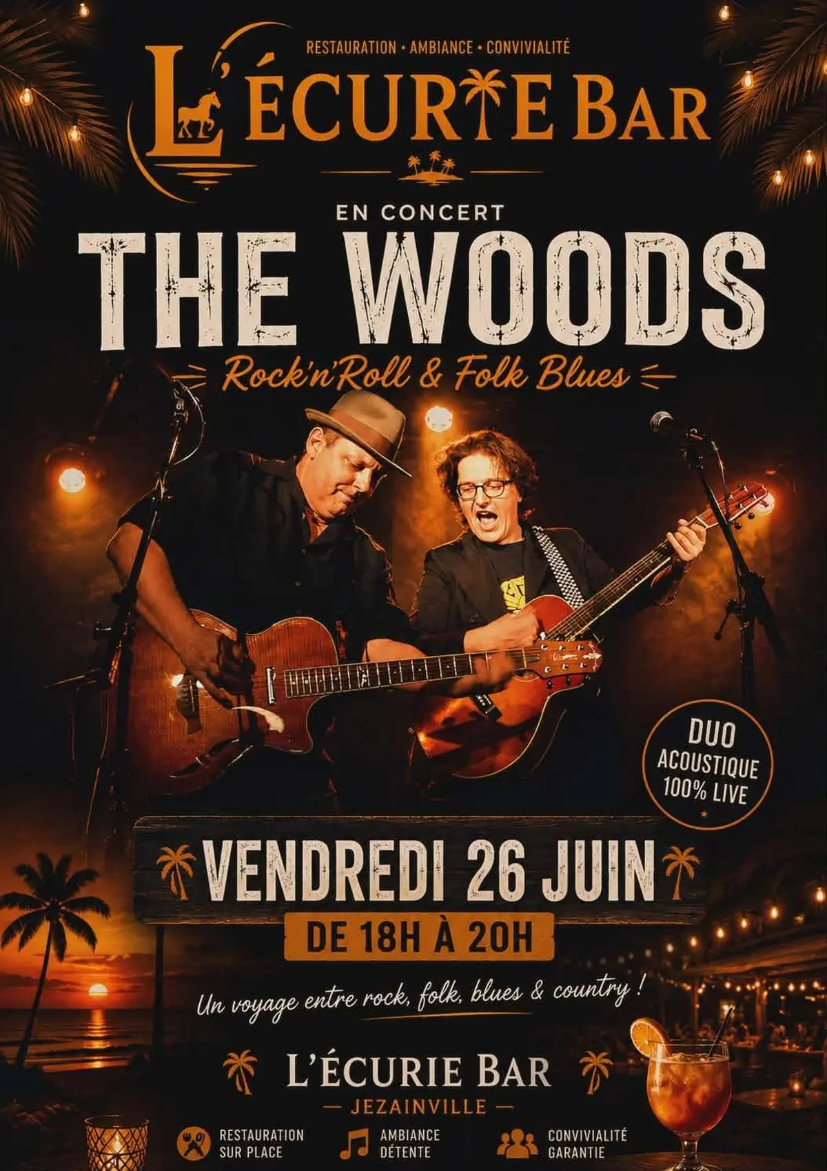 The Woods en Concert à l'Ecurie Bar