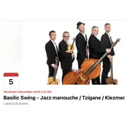 Concert Jazz Manouche-Klezmer-Tzigane de Basilic Swing au Latté Club