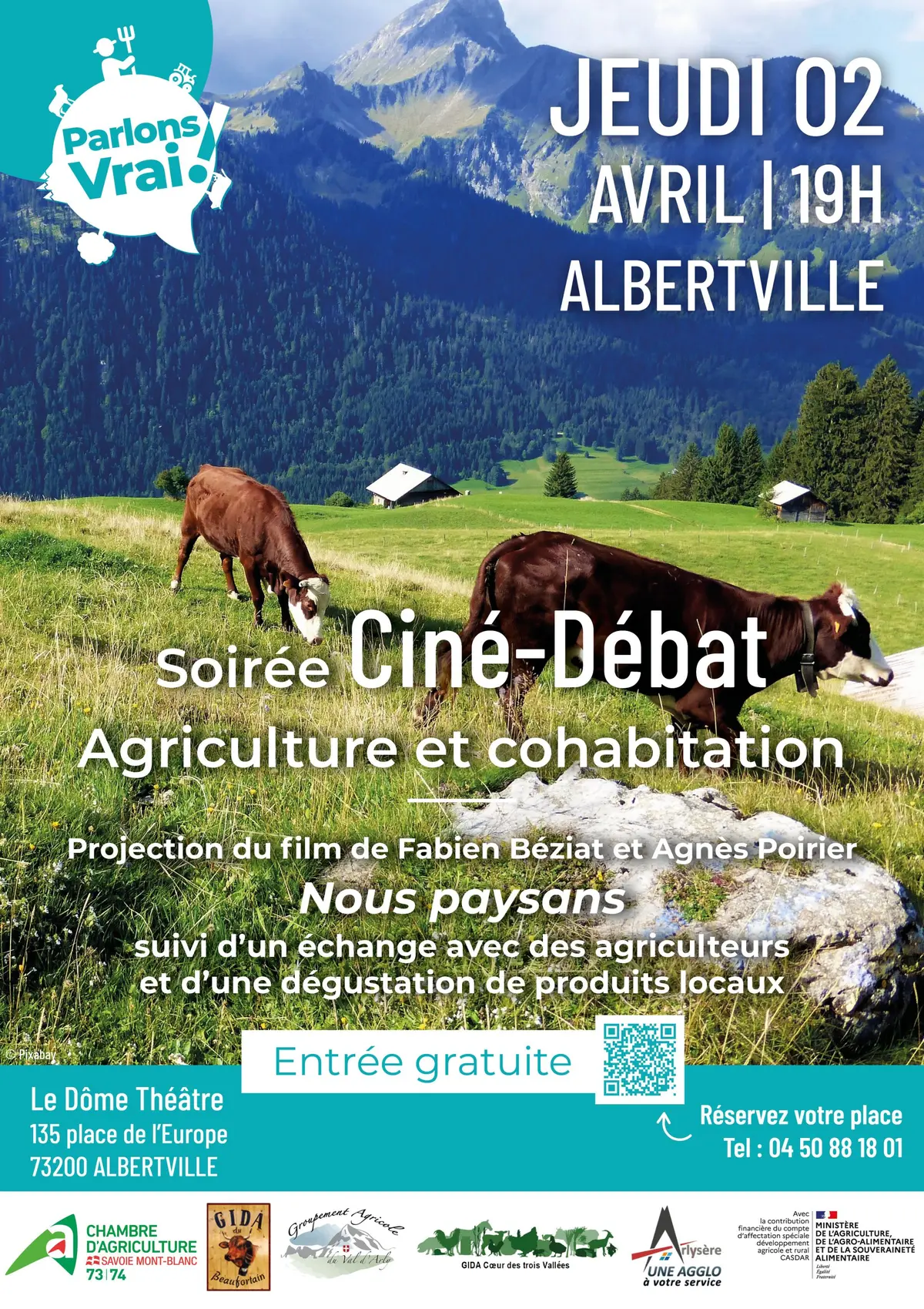 Ciné-débat agriculture & cohabitation à Albertville