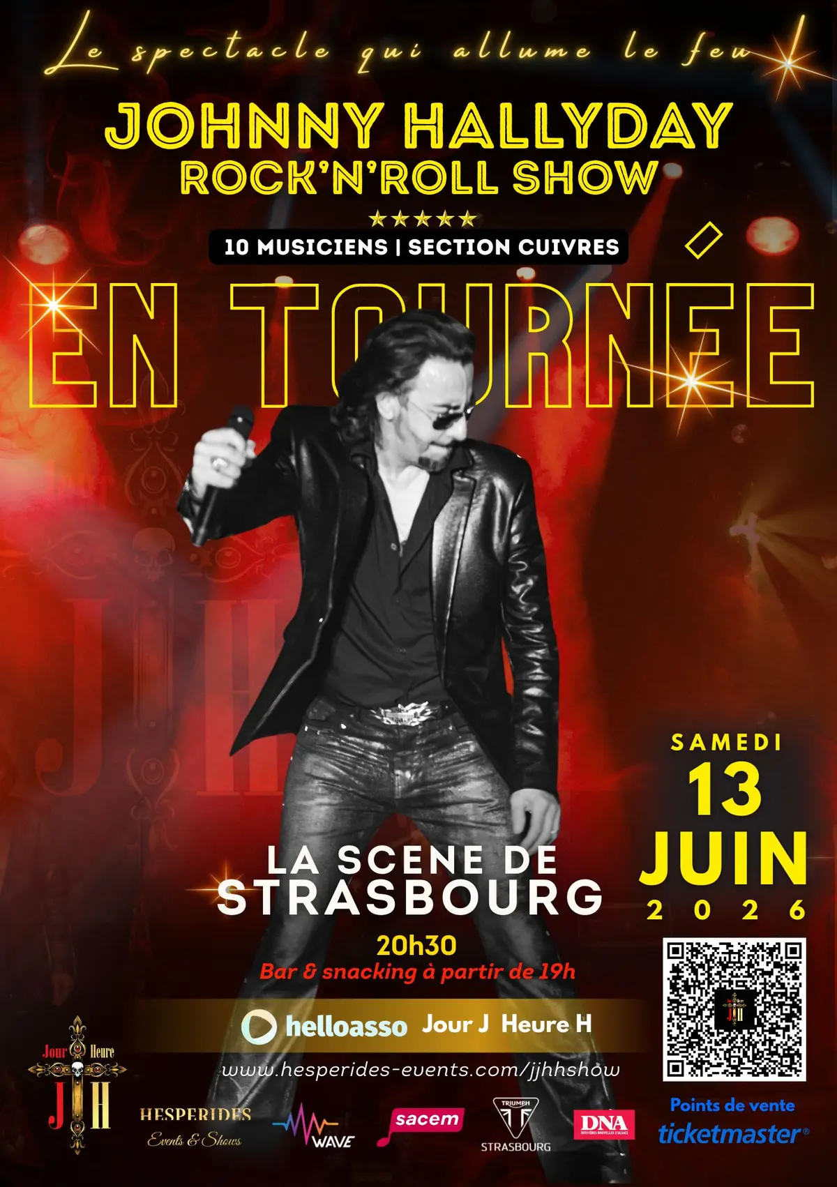 Johnny Hallyday Rock'n'Roll Show - Scène de Strasbourg