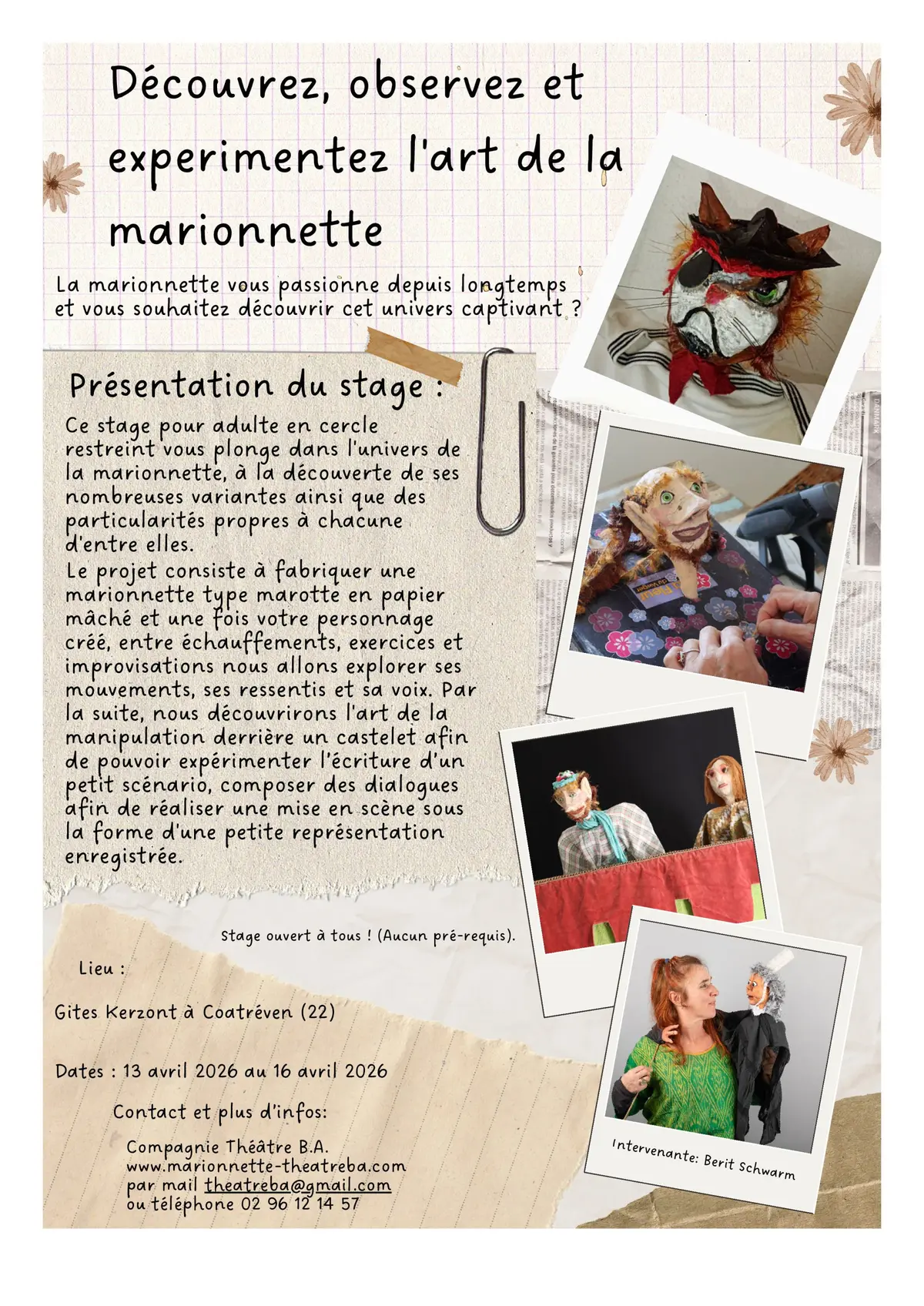 Initiation à l'art de la marionnette