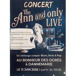 Diner concert The Ann and only live
