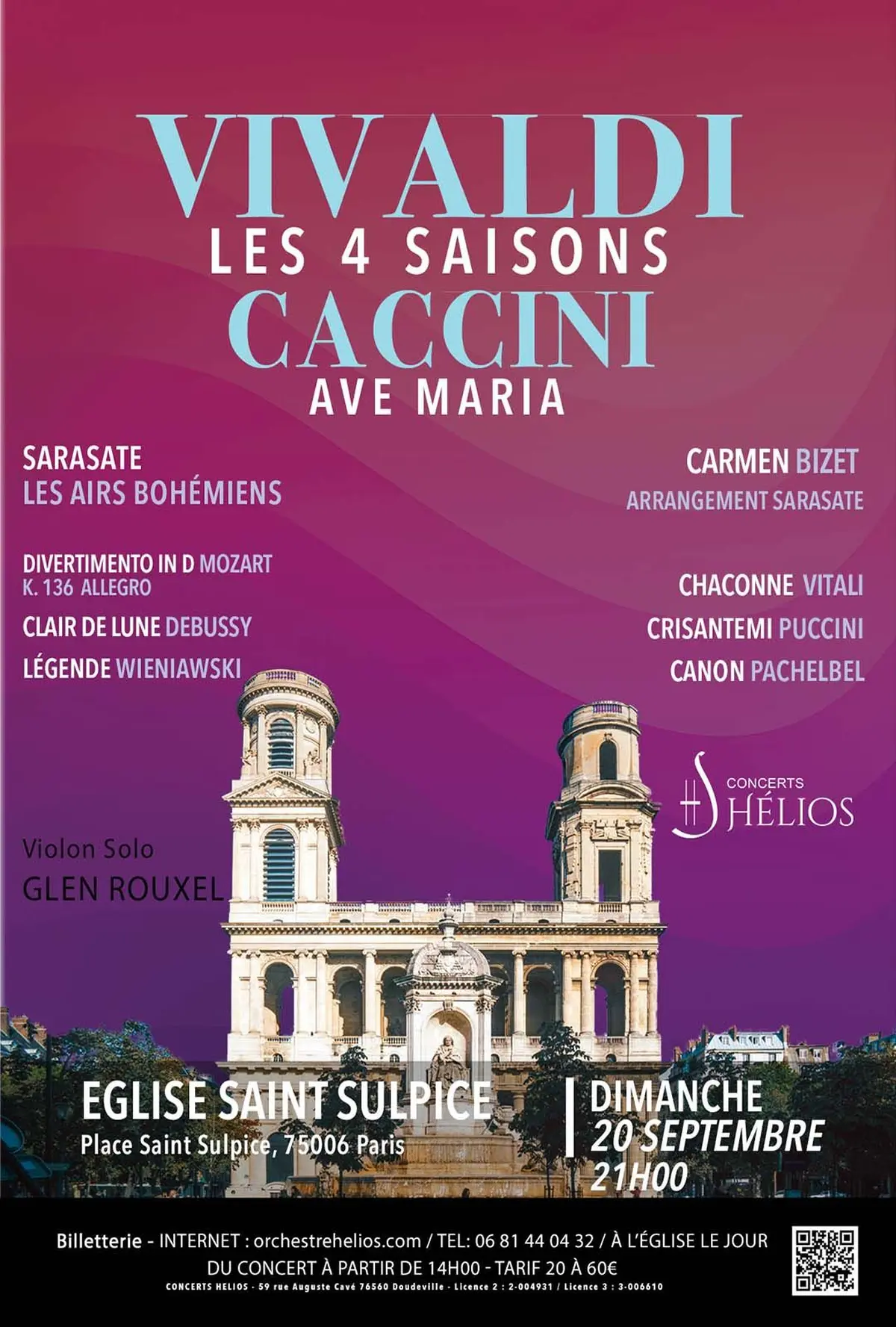 Les 4 Saisons de Vivaldi, Ave Maria, Concerto de Mendelssohn