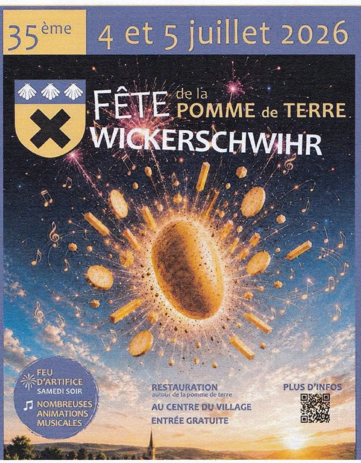35e Fête de la Pomme de Terre de Wickerschwihr, les 4 & 5 juillet 2026