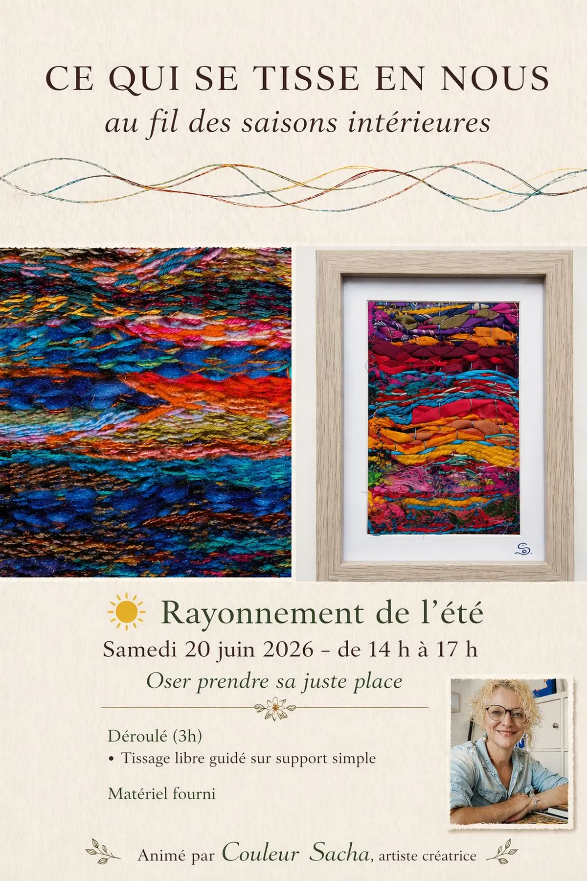 Upcycling textile - tissage libre