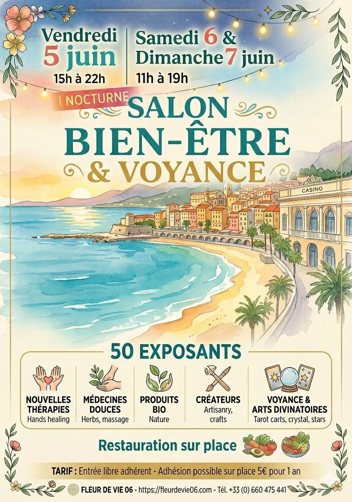 SALON Bien-être, Nouvelles thérapies, Produits BIO & Voyance - MENTON (06)